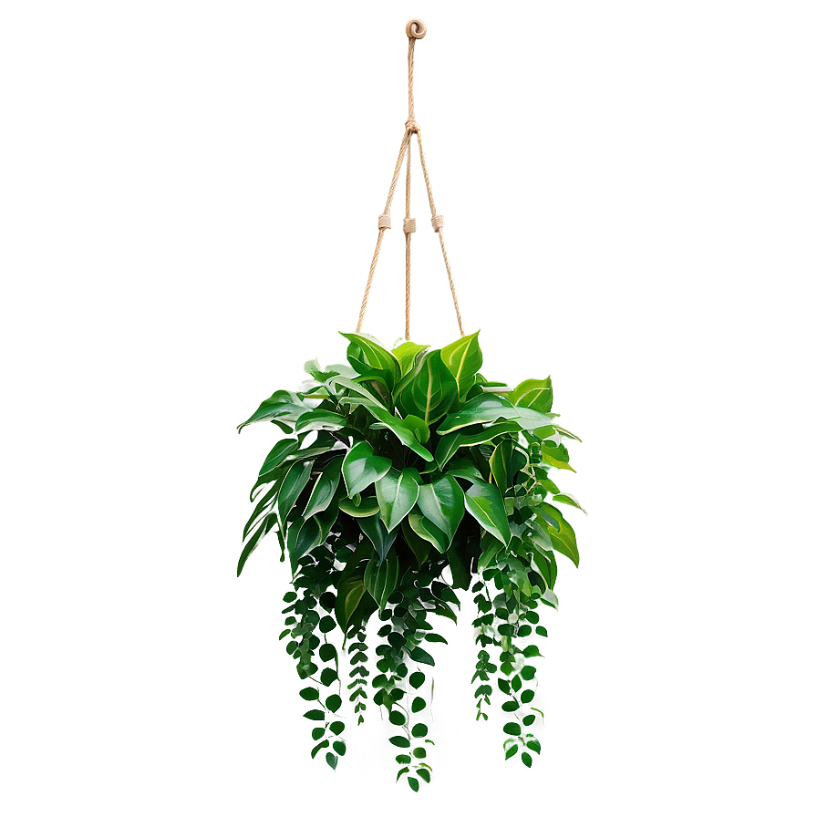 Lush Hanging Plant Png Bur PNG Image