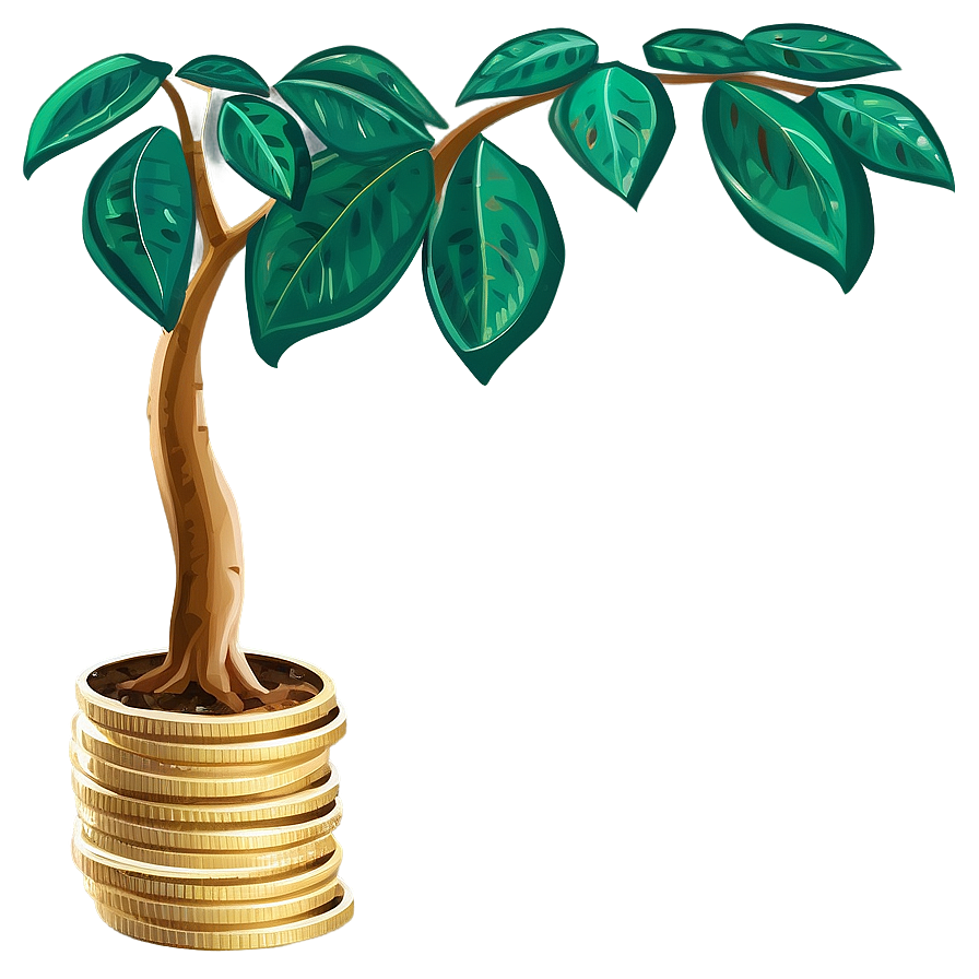 Lush Money Tree Artwork Png Vpo PNG Image