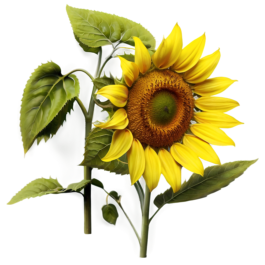 Lush Sunflower Png Kfl23 PNG Image