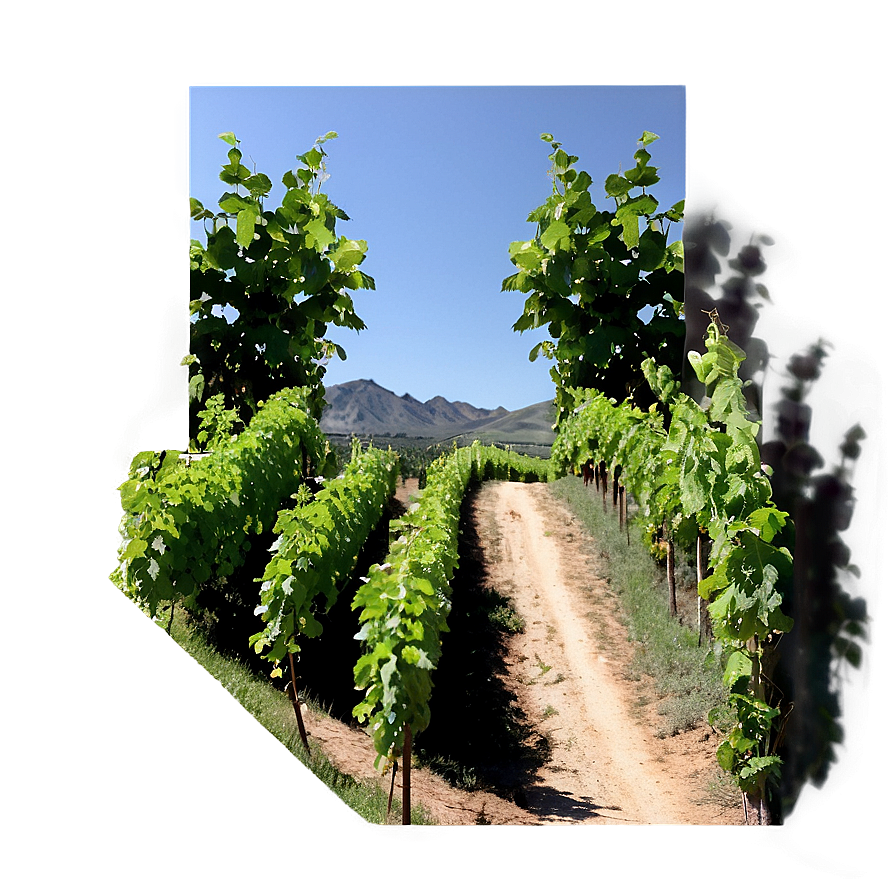 Lush Vineyard Pathway Png Syp PNG Image