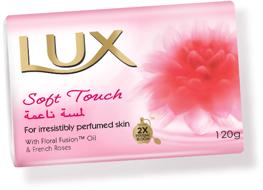 Lux Soft Touch Soap Bar Packaging PNG Image