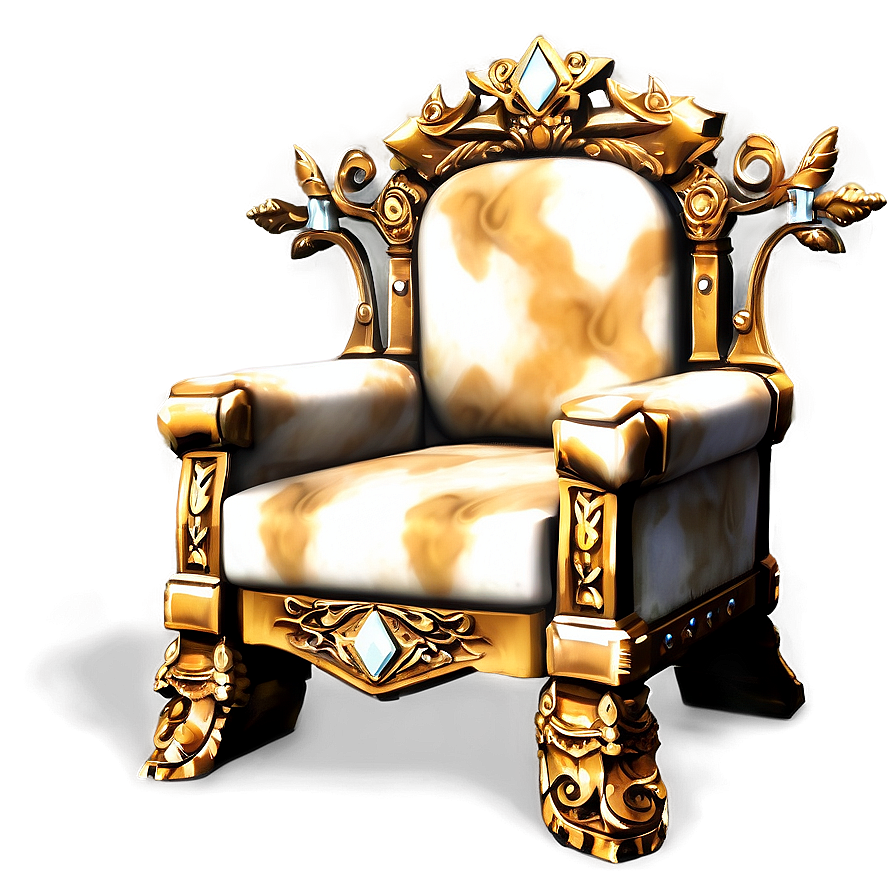 Luxe King's Throne Room Chair Png Rdu PNG Image