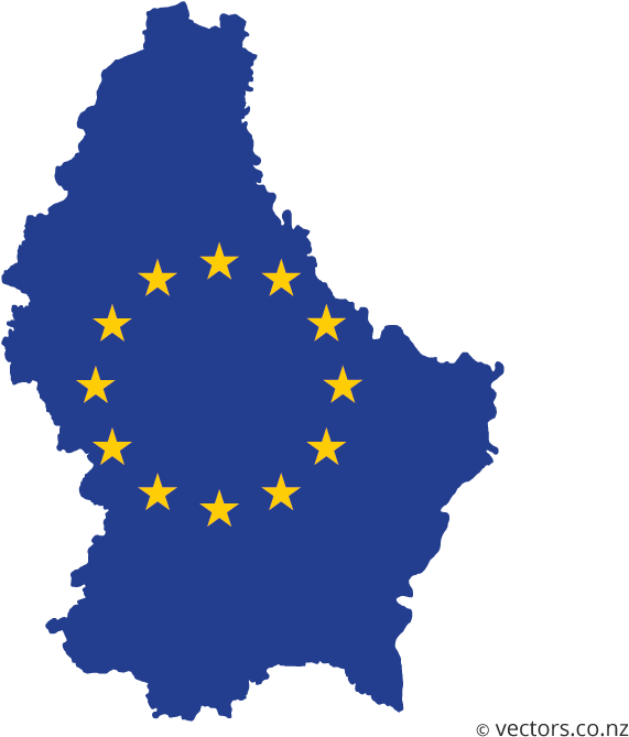 Luxembourg E U Flag Map PNG Image