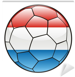 Luxembourg Flag Soccer Ball PNG Image