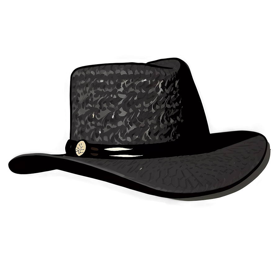 Luxurious Black Cowboy Hat Png 06212024 PNG Image