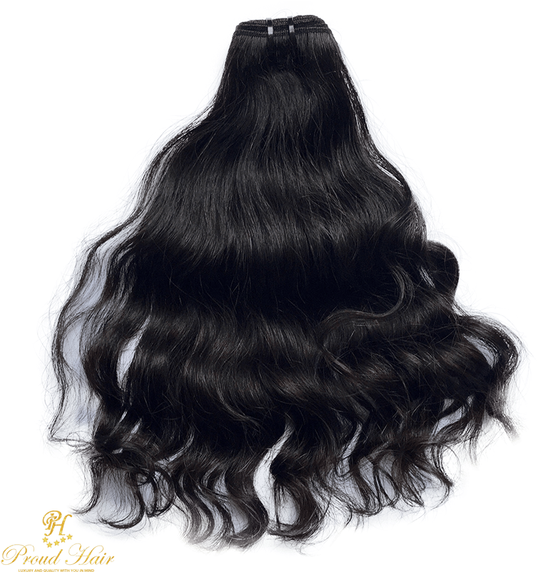 Luxurious Curly Hair Extension PNG Image