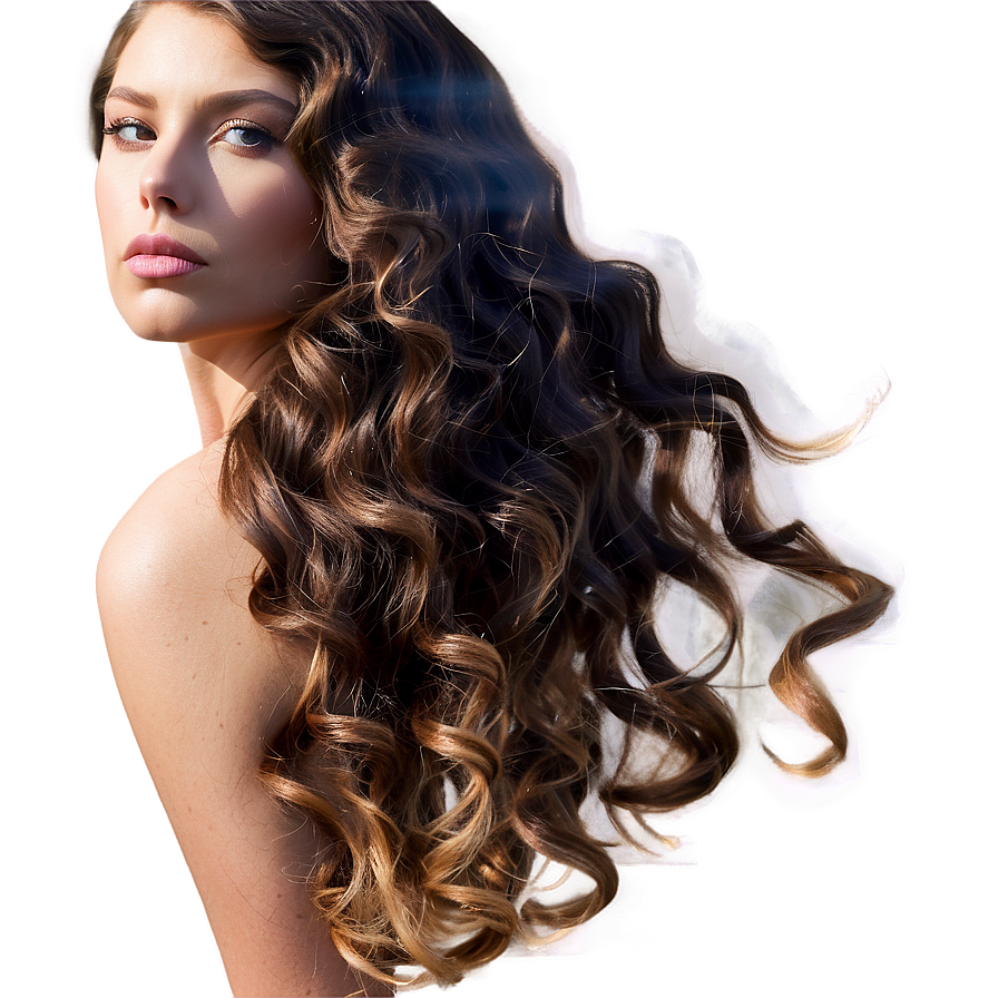 Luxurious Long Hair Waves Png Lje59 PNG Image