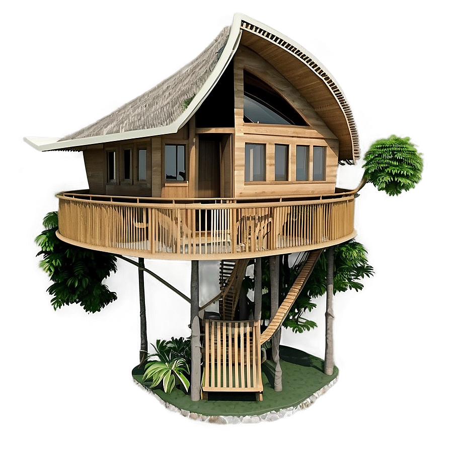 Luxurious Treehouse Retreats Png 06282024 PNG Image