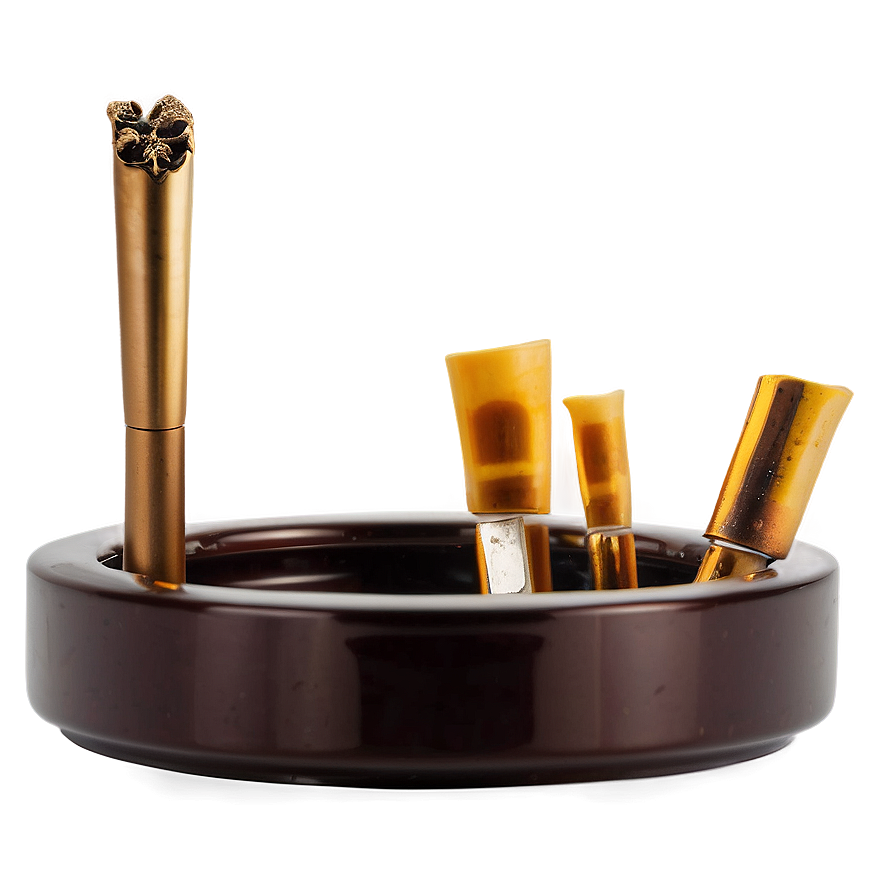 Luxury Gold Ashtray Png Kfq PNG Image