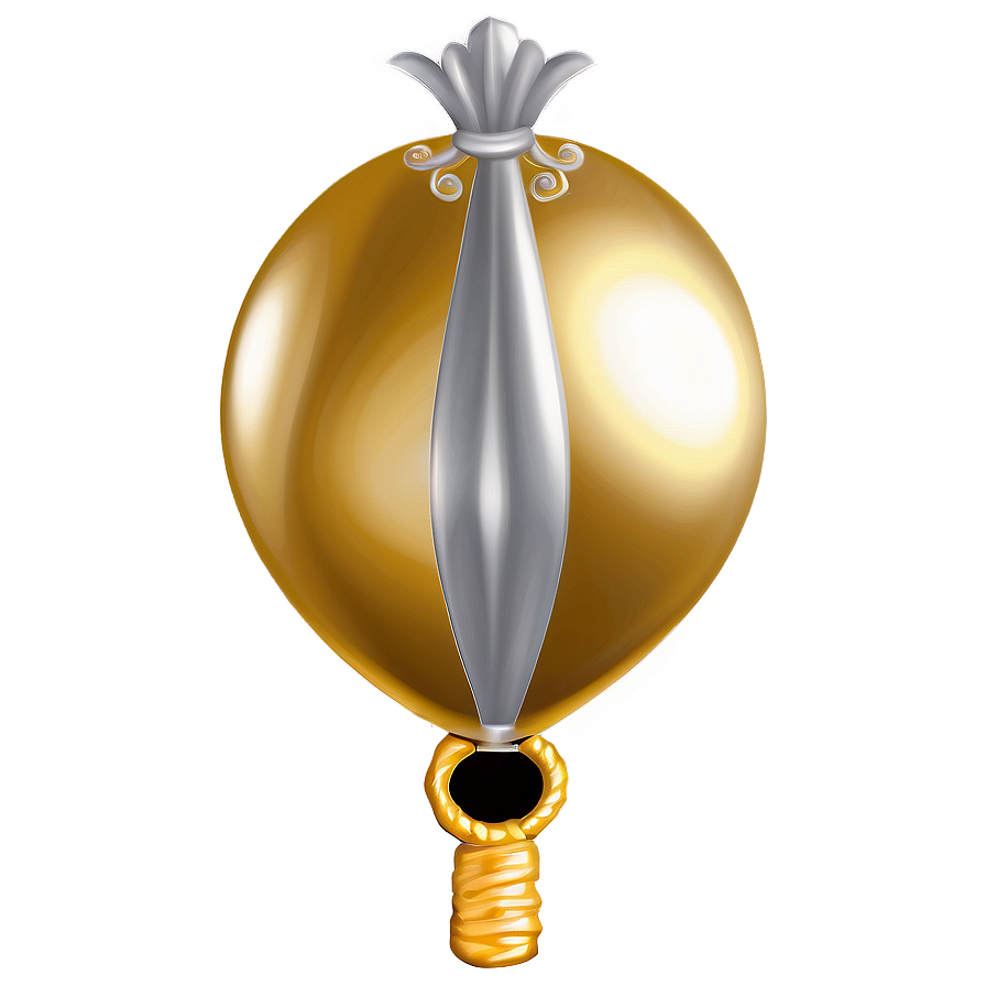 Luxury Gold Balloon Png 06212024 PNG Image