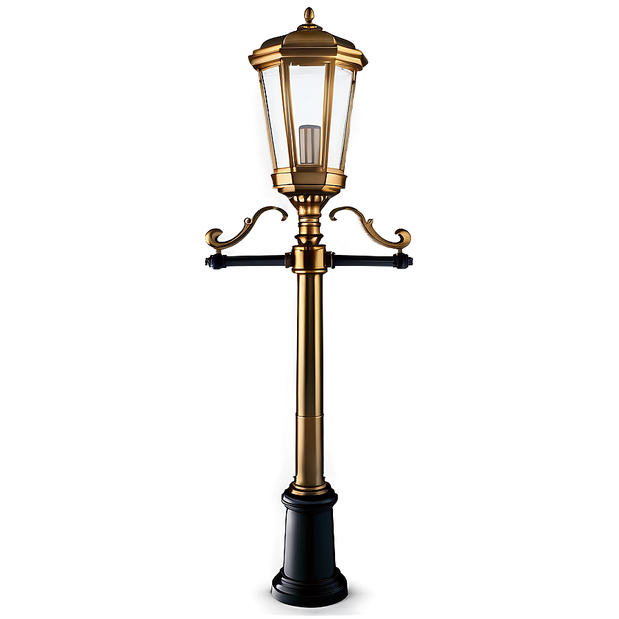 Luxury Gold Finish Light Post Png Mcy PNG Image