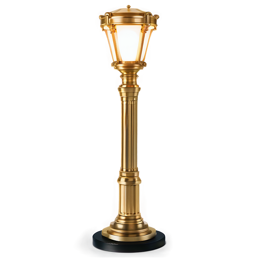 Luxury Gold Finish Light Post Png Sdq94 PNG Image