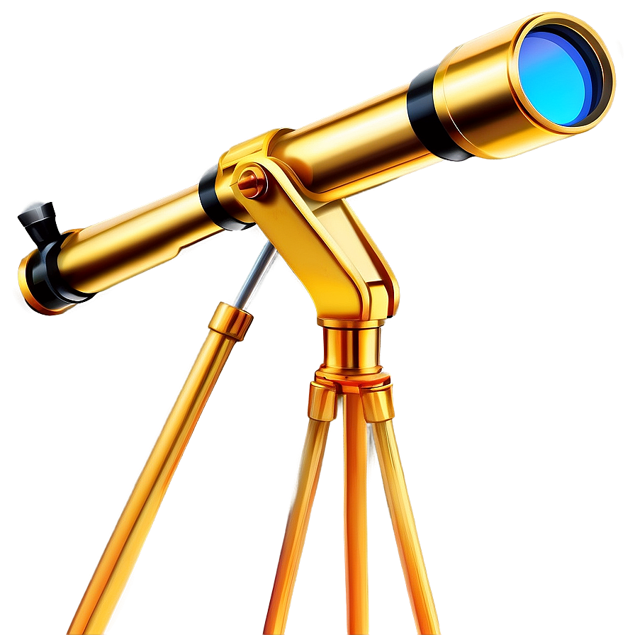 Luxury Gold-plated Telescope Png 05242024 PNG Image