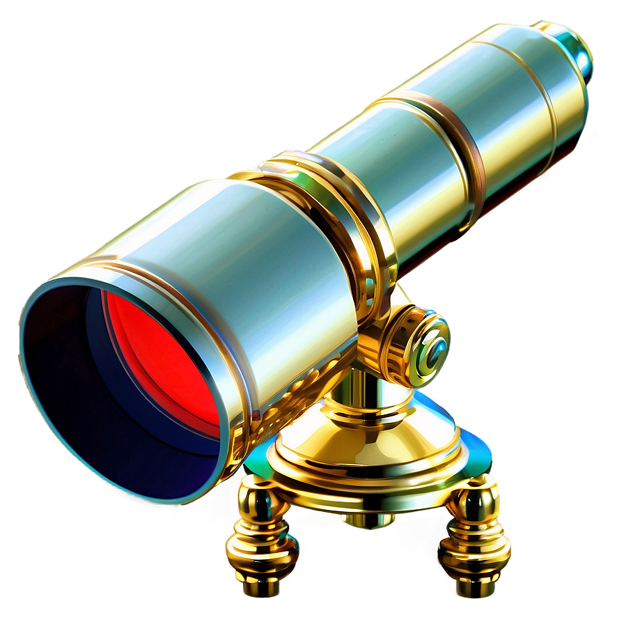 Luxury Gold-plated Telescope Png Vfj PNG Image