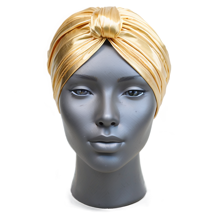 Luxury Gold-threaded Turban Png Aue42 PNG Image