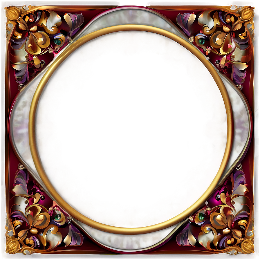 Luxury Ornate Frame Png Pnv38 PNG Image