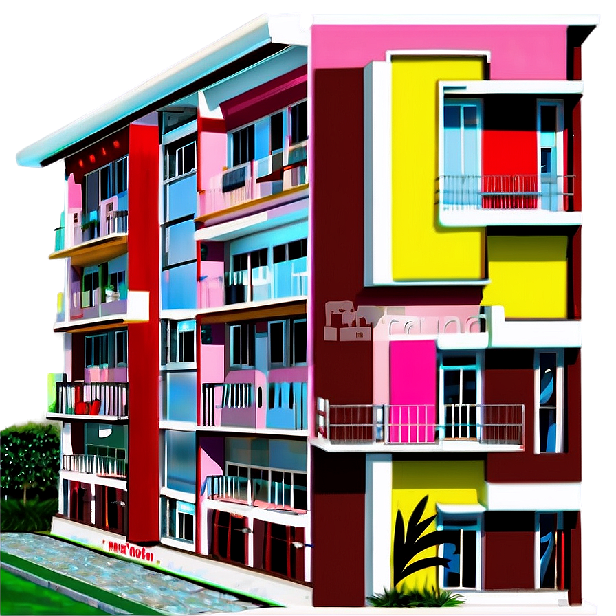 Luxury Residential Building Png 05242024 PNG Image