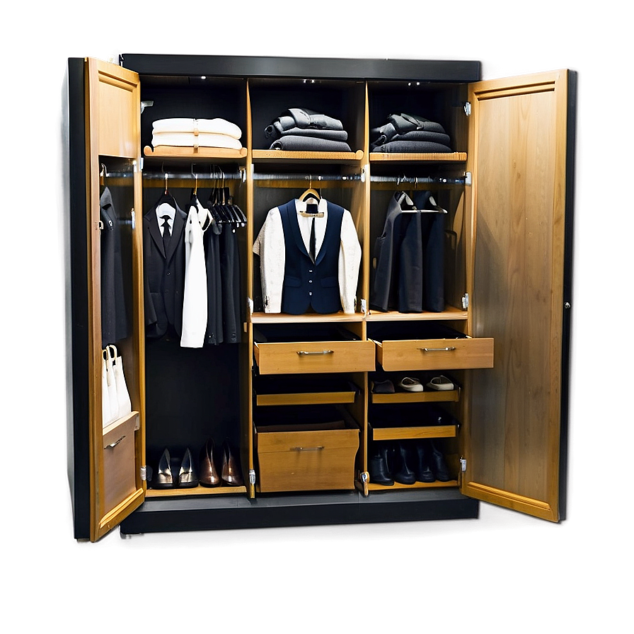 Luxury Wardrobe Setup Png Bks PNG Image