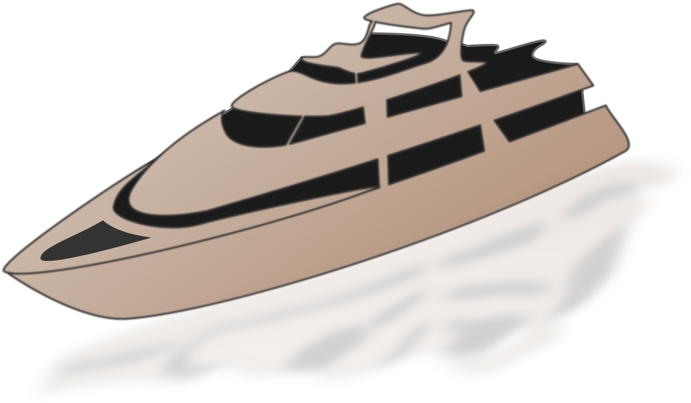 Luxury Yacht Illustration PNG Image