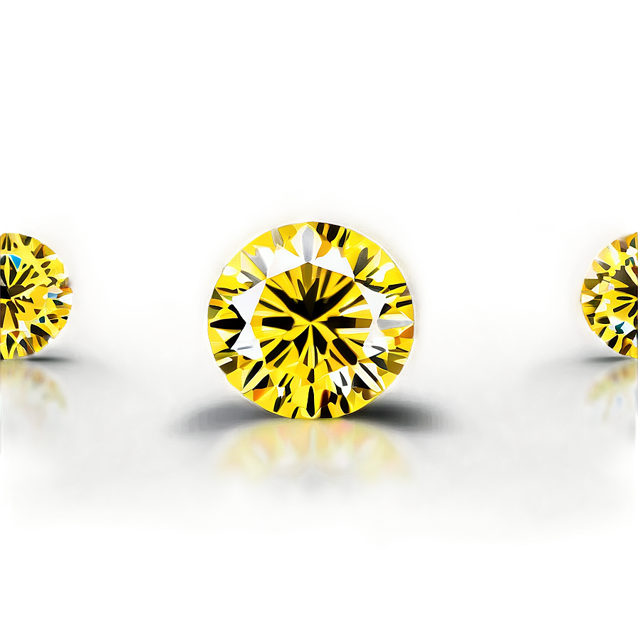 Luxury Yellow Diamond Design Png Jil1 PNG Image