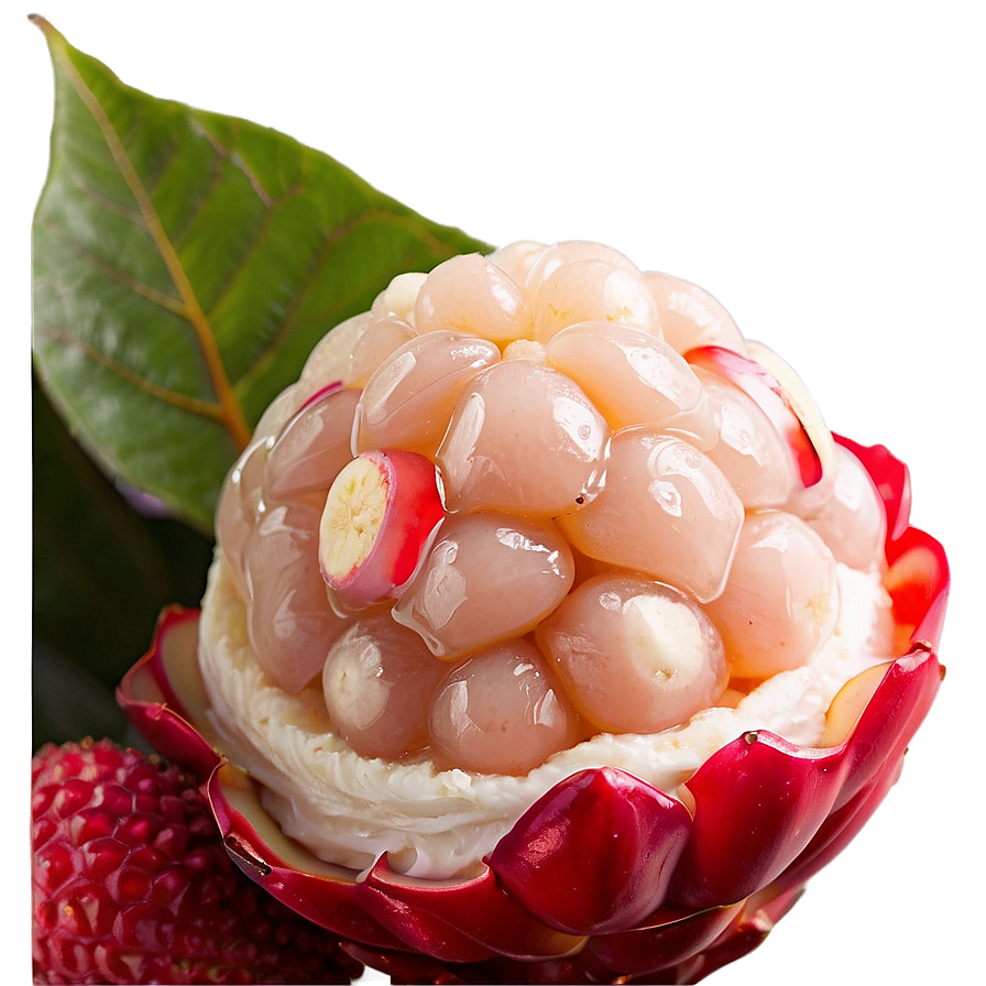 Lychee Dessert Topping Png Tdq PNG Image