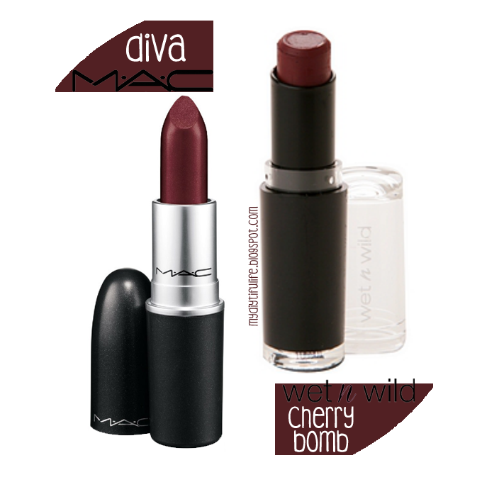 M A C_and_ Wet_n_ Wild_ Lipsticks_ Comparison PNG Image