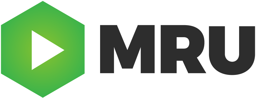 M R U Logo Green Hexagon PNG Image