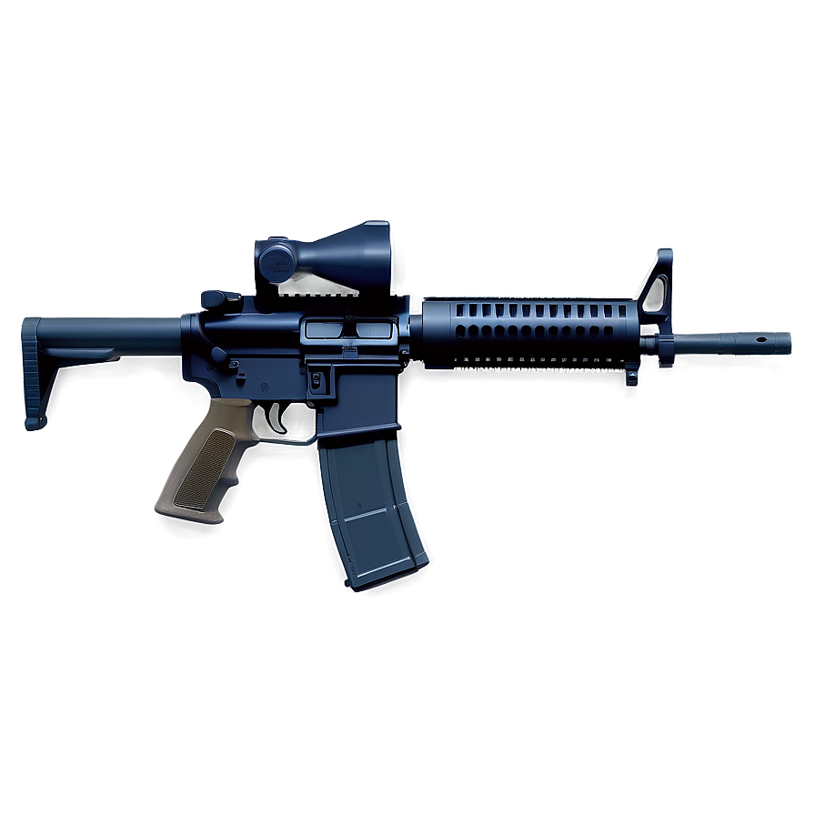 M16 Rifle Flat Design Png 21 PNG Image