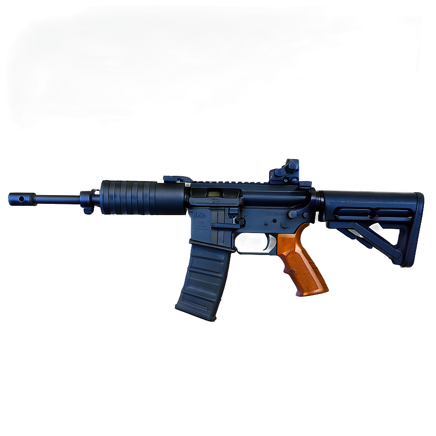 M16 Rifle On White Background Png Scl PNG Image