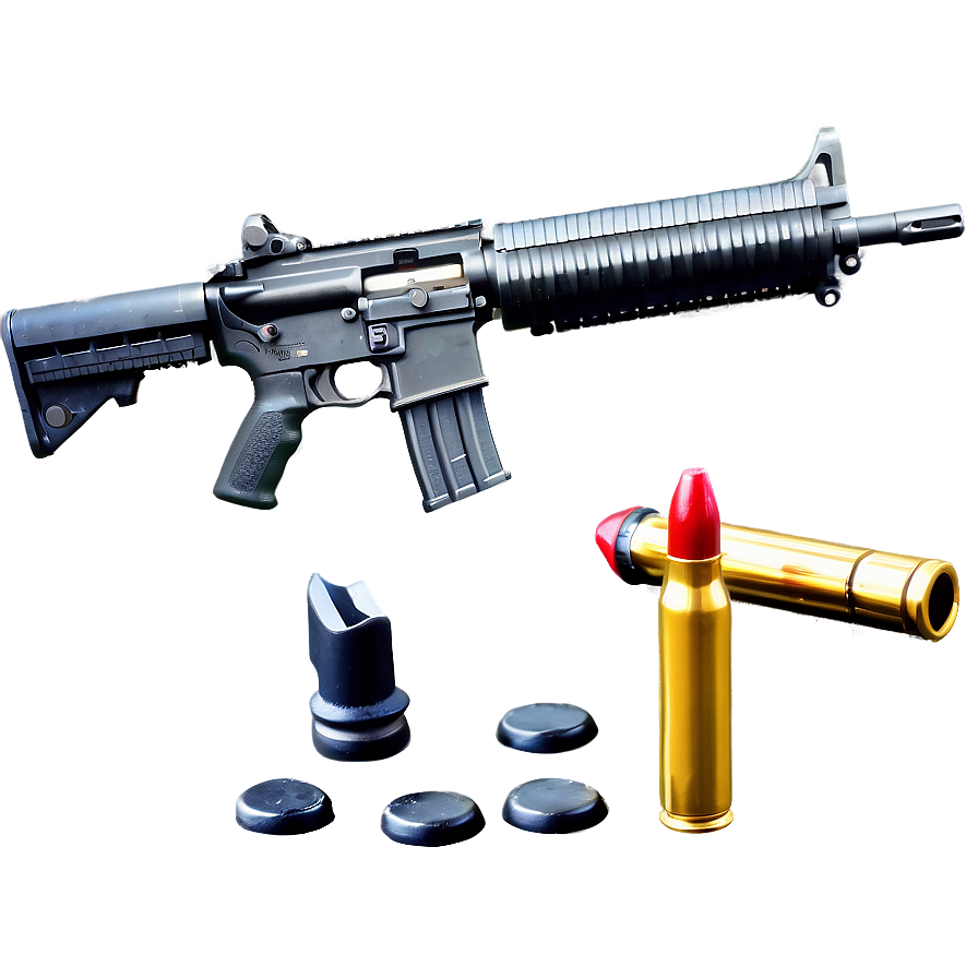 M16 Rifle With Bullet Png Cbc50 PNG Image