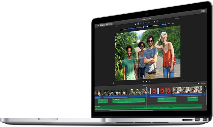 Mac Book Video Editing Software Screen PNG Image