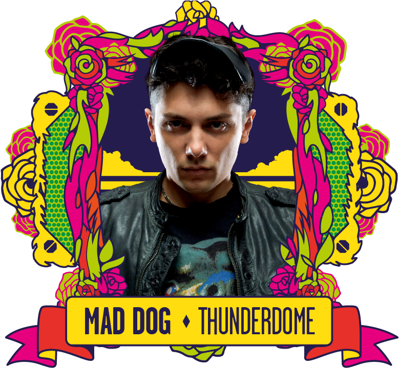 Mad Dog Thunderdome Graphic Design PNG Image