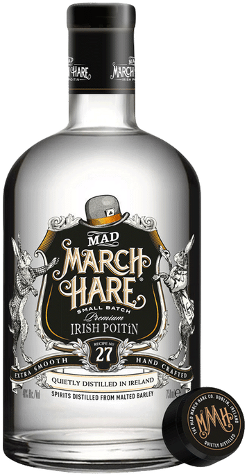 Mad March Hare Irish Poitin Bottle PNG Image