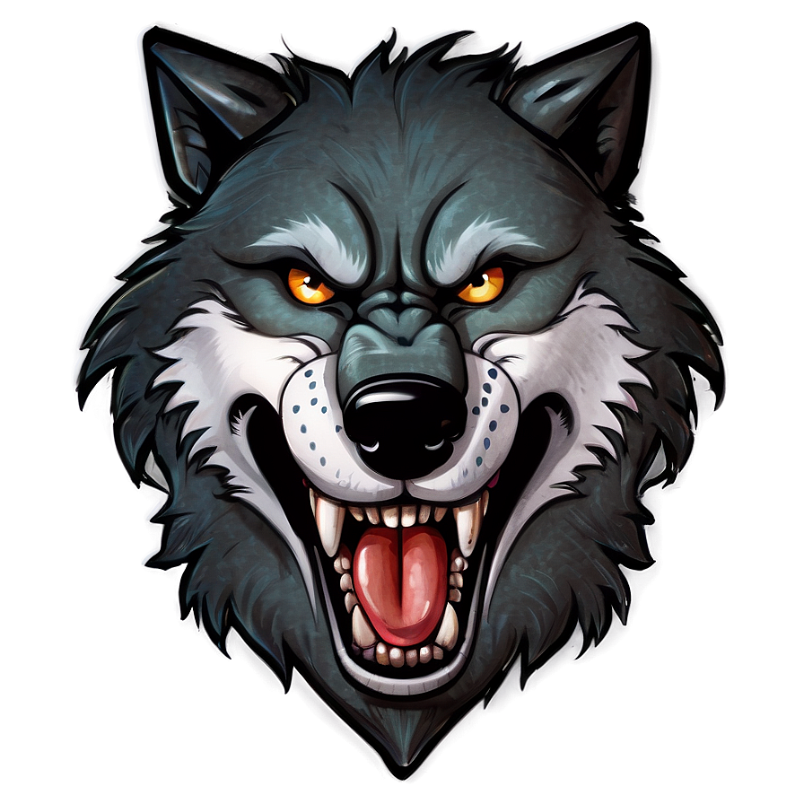 Mad Wolf Cartoon Png Jbm PNG Image