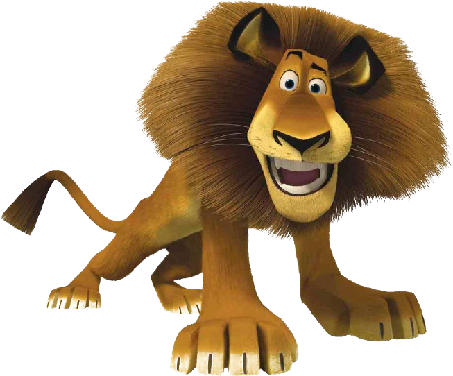 Madagascar Lion Character PNG Image