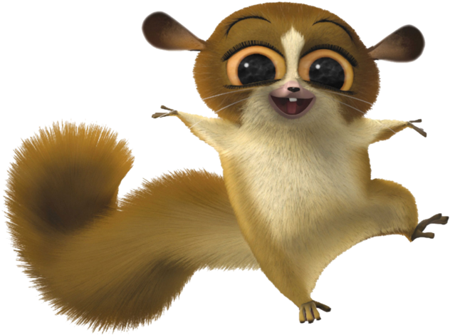 Madagascar Movie Character Jumping PNG Image