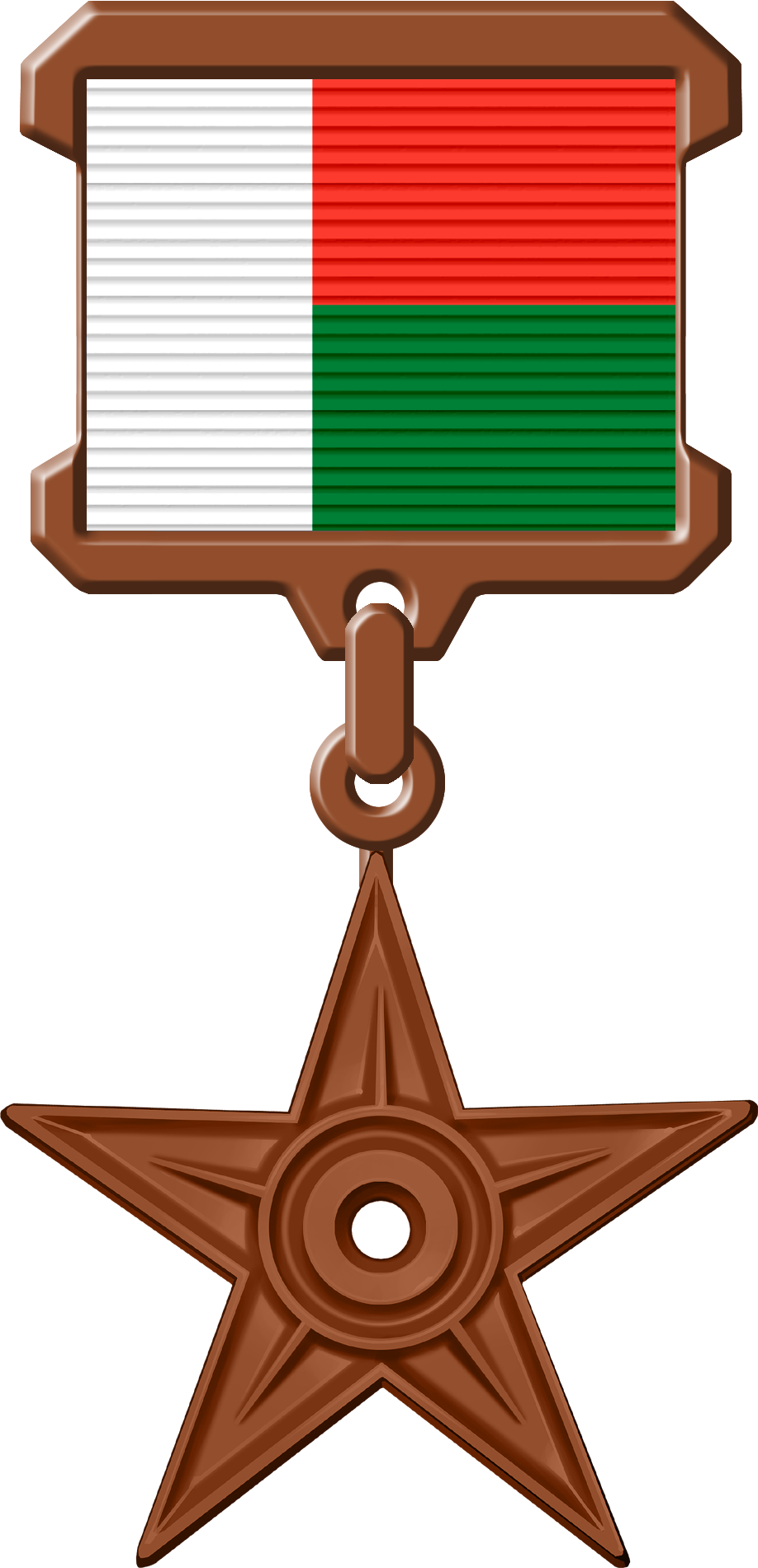 Madagascar Movie Star Medal PNG Image