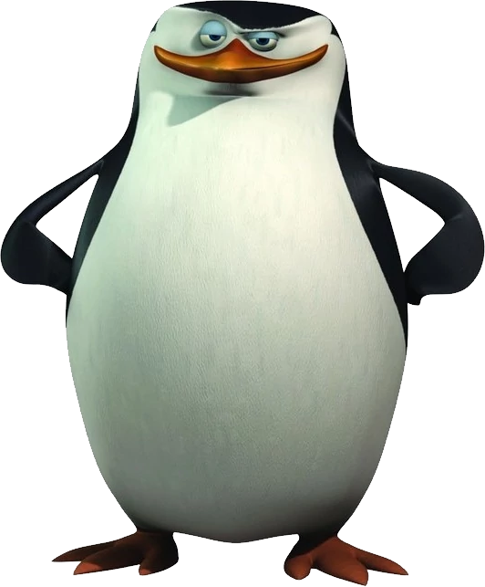 Madagascar Penguin Character PNG Image