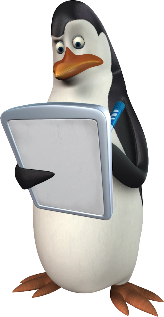 Madagascar Penguinwith Clipboard PNG Image