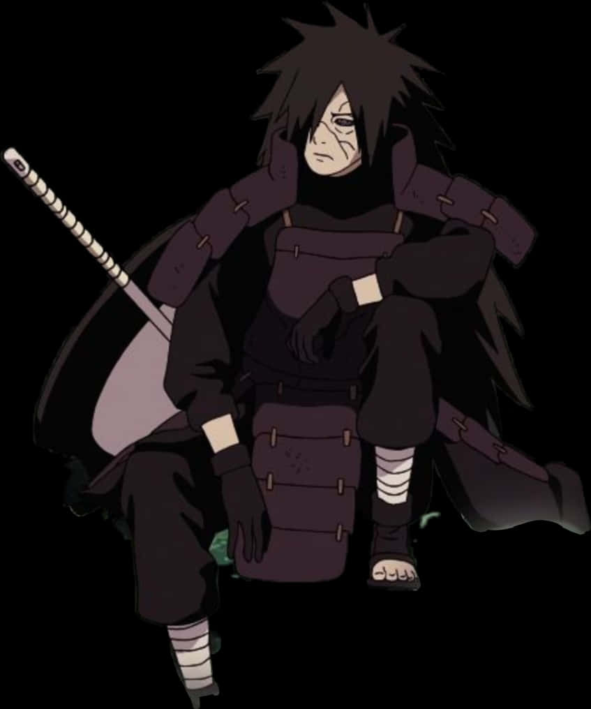 Madara Uchiha Anime Character PNG Image