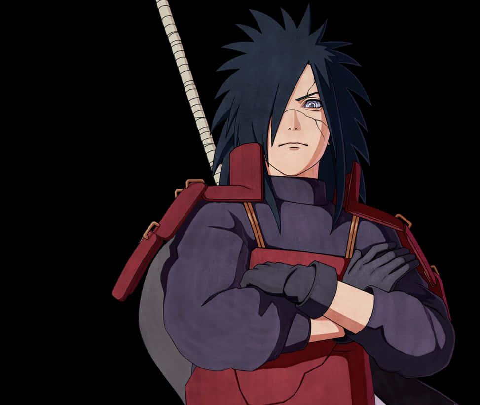 Madara Uchiha Armedand Determined PNG Image