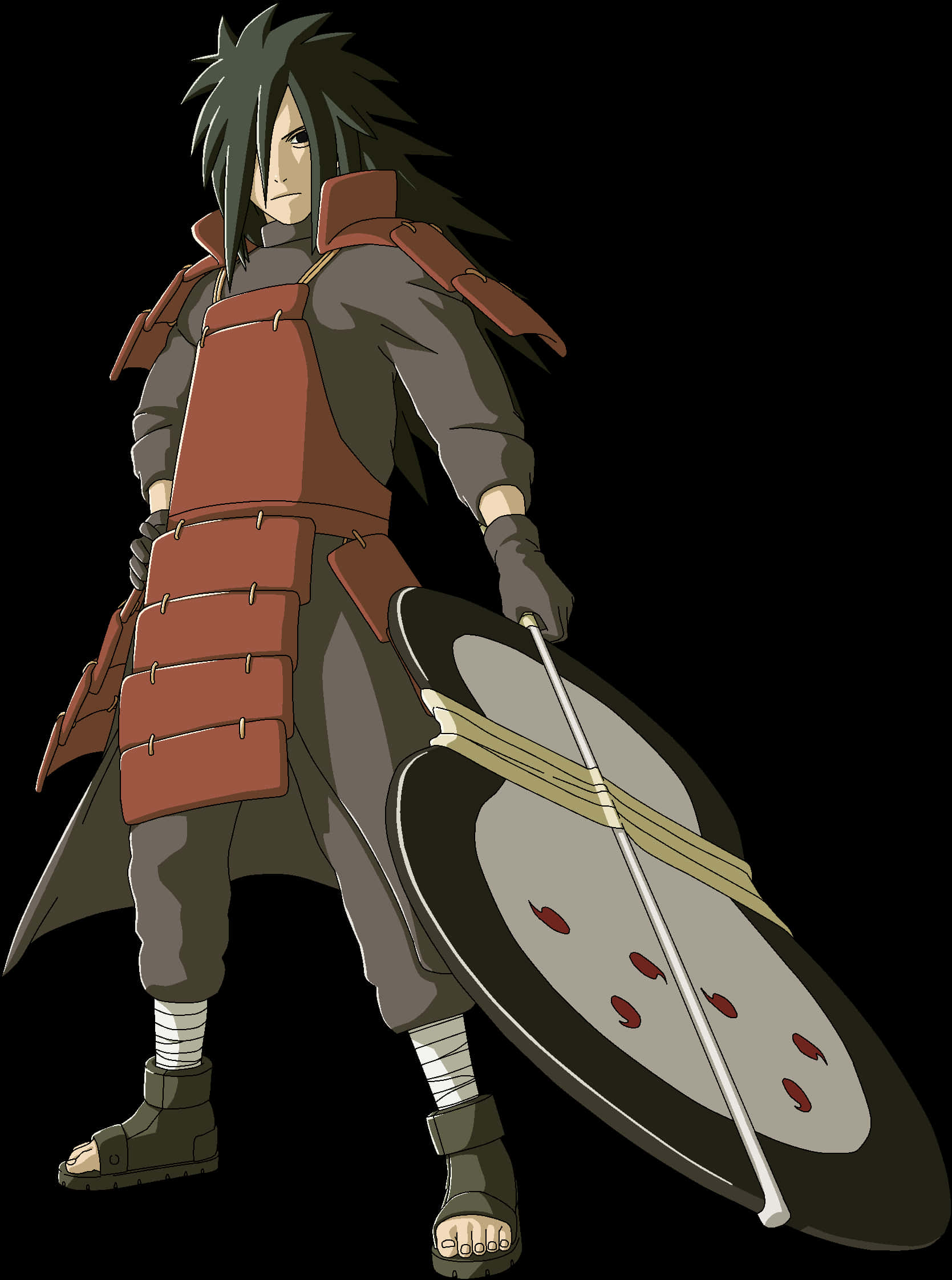 Madara Uchiha With Shield PNG Image