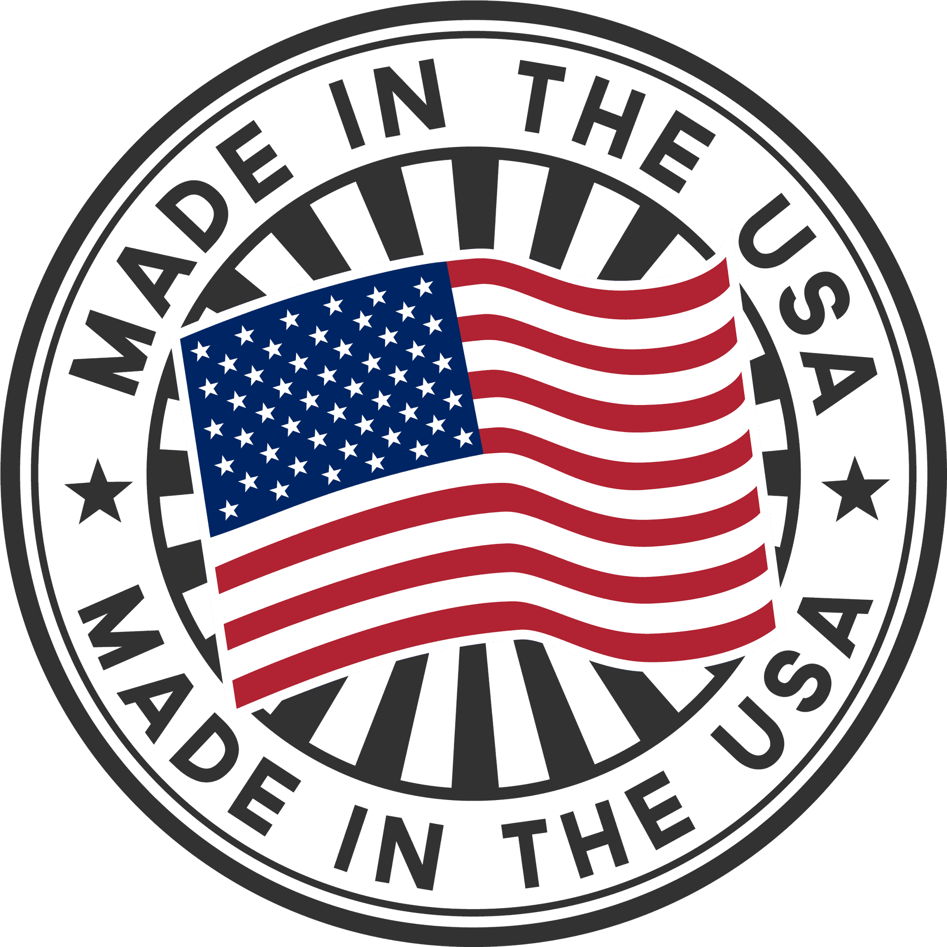 Madein U S A Flag Emblem PNG Image