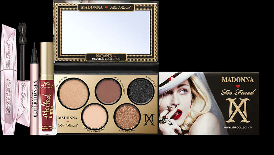 Madonna Too Faced Makeup Collection PNG Image