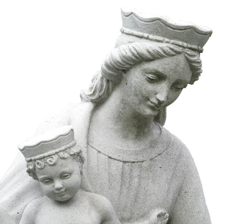 Madonnaand Child Statue Sculpture PNG Image