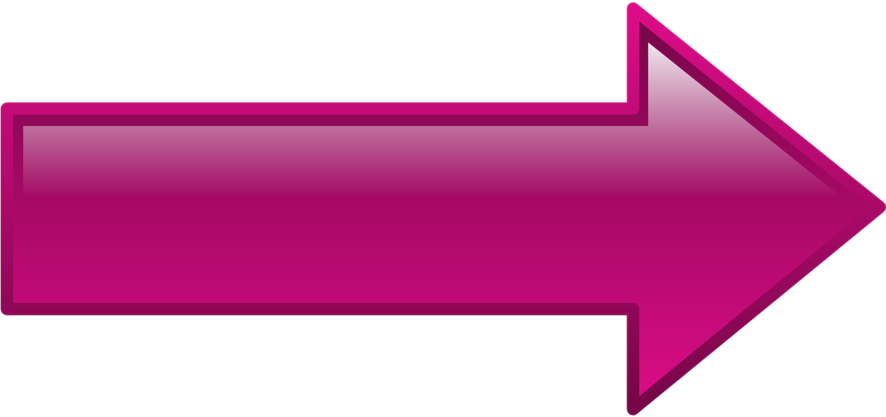 Magenta Directional Arrow PNG Image