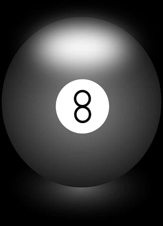 Magic Eight Ball Illustration PNG Image