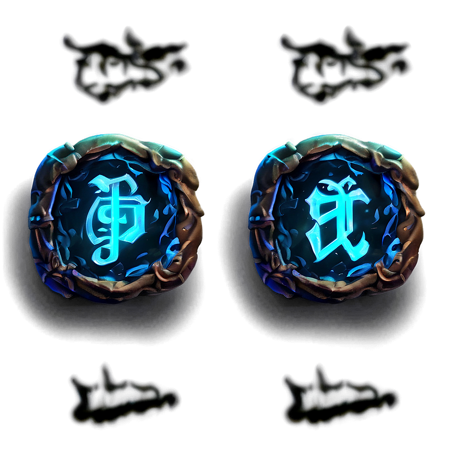 Magic Glowing Runes Png 05062024 PNG Image