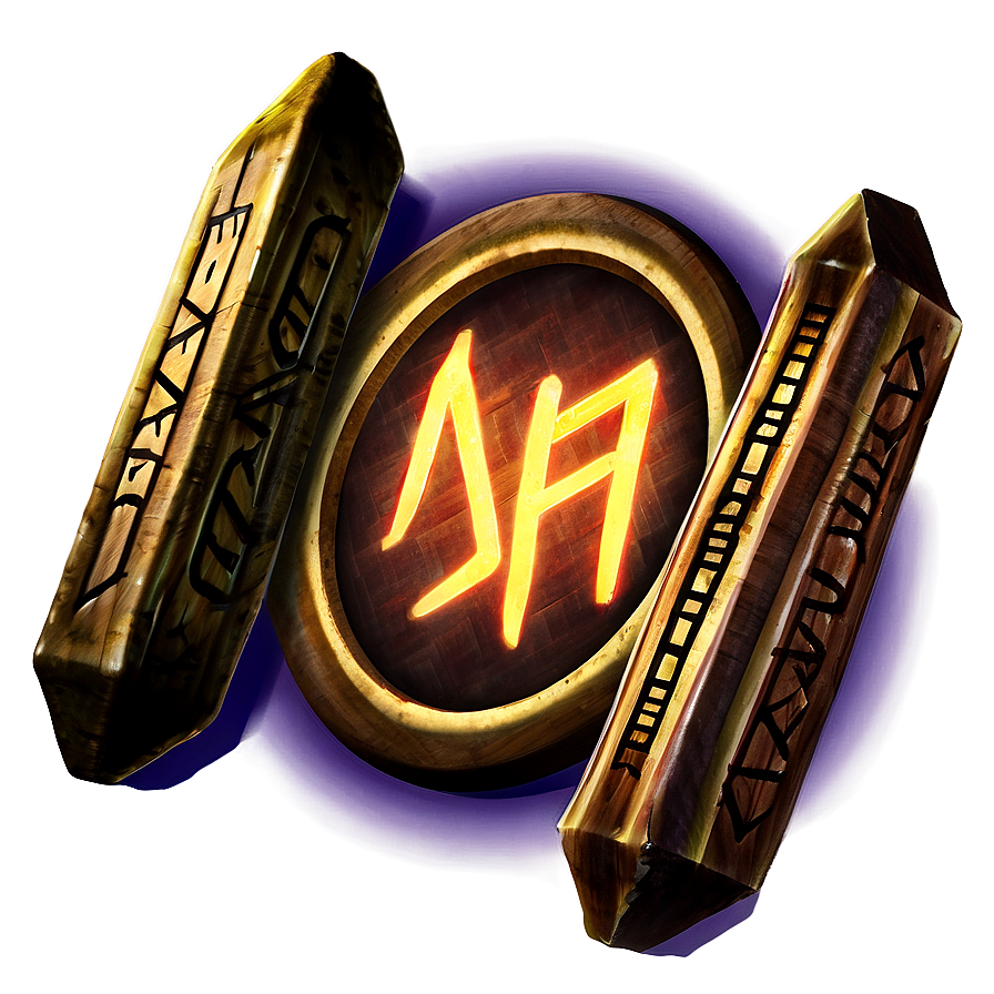 Magic Glowing Runes Png Ykd PNG Image