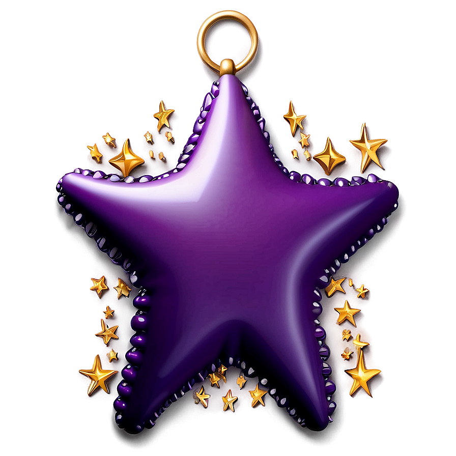 Magic Purple Star Decoration Png 72 PNG Image